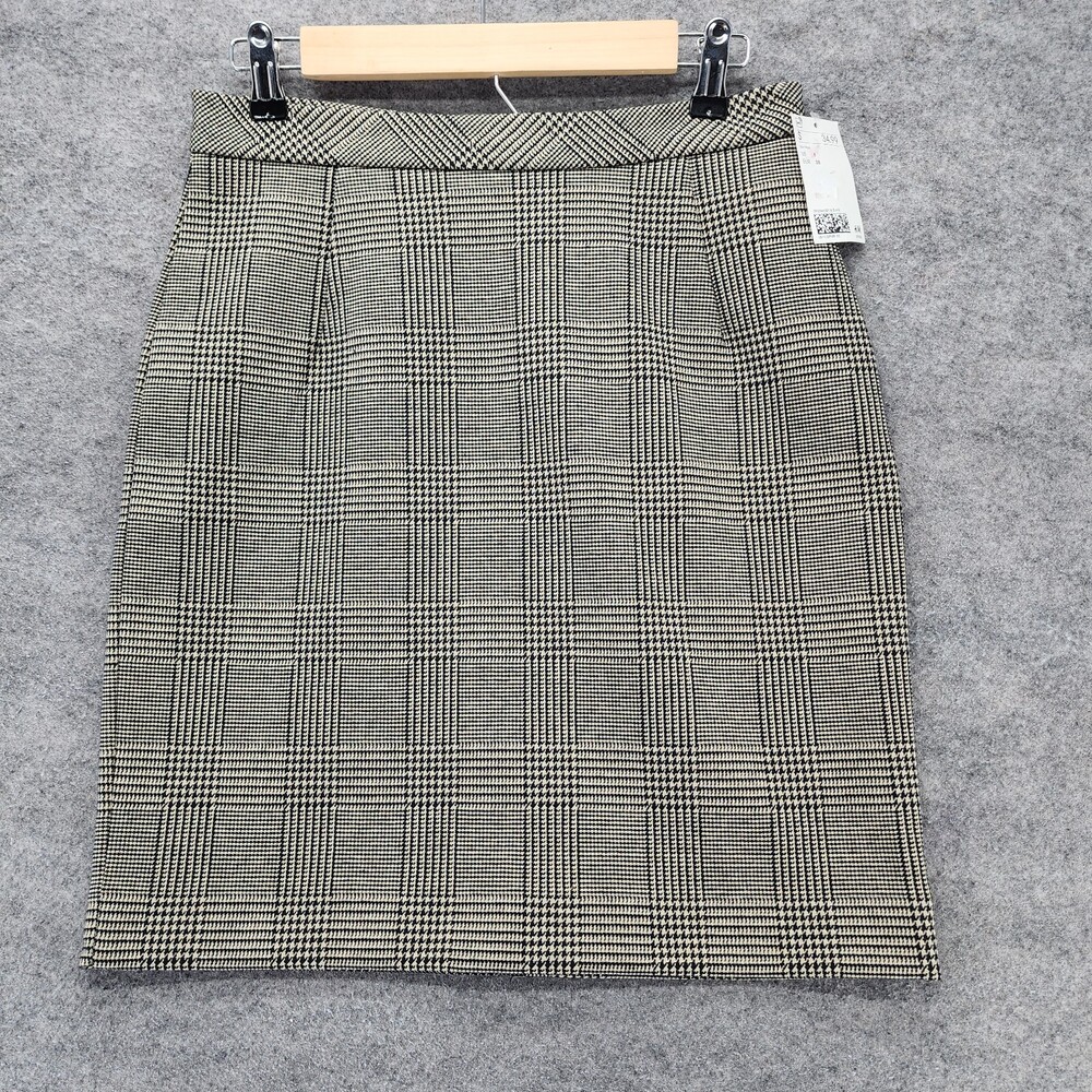 H&M Skirt Womens 6 Straight Pencil Plaid 29" Waist